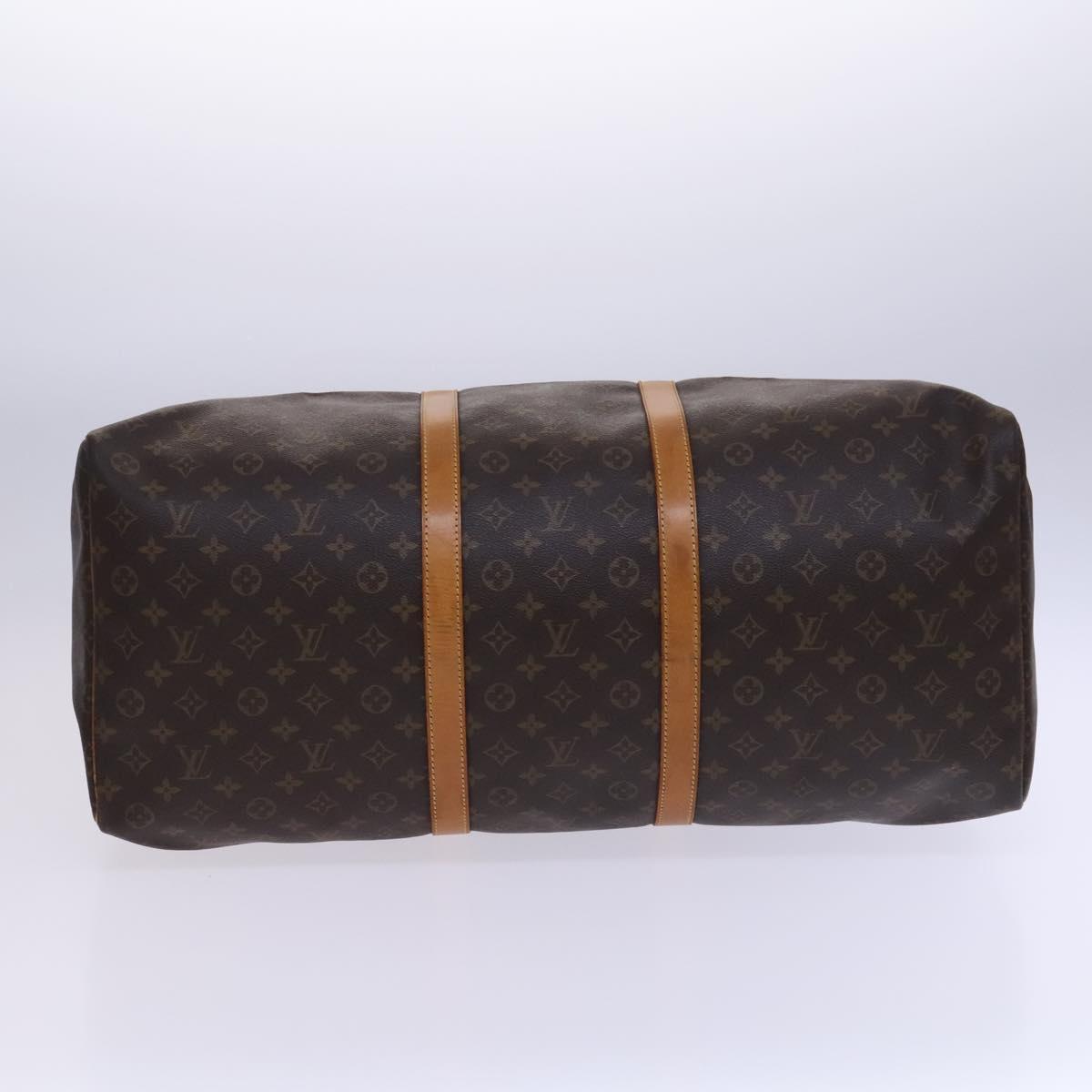 Louis Vuitton Keepall 60, Brown, Canvas, travel