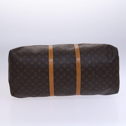 Louis Vuitton Keepall 60, Brown, Canvas, travel