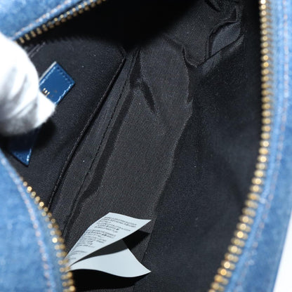 Versace, Blue, Denim - Jeans, shoulder