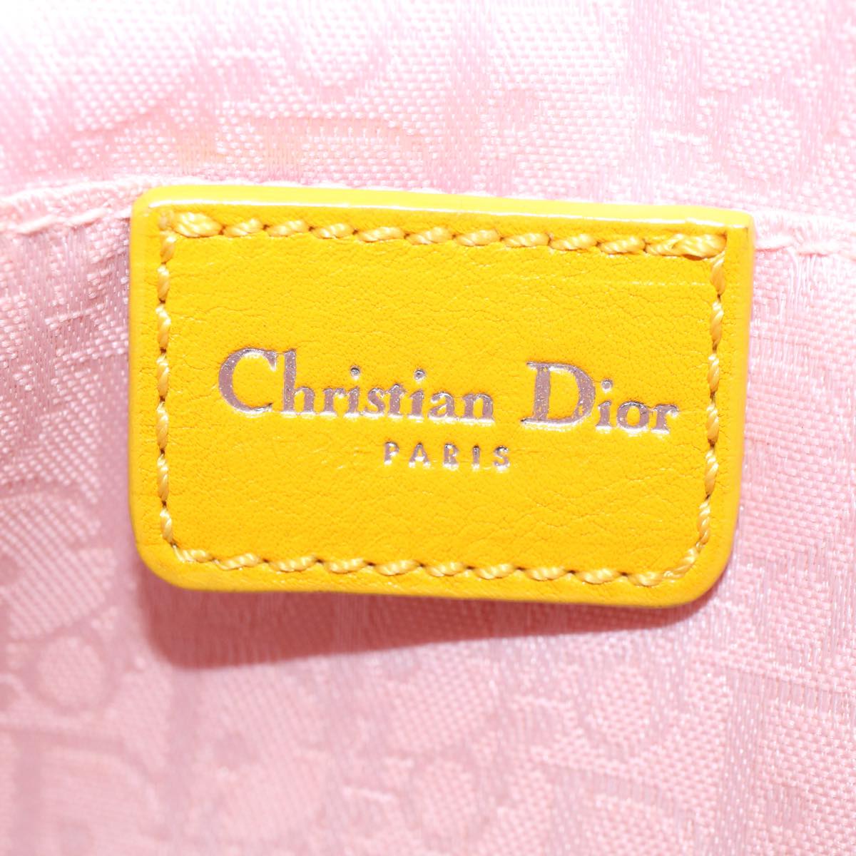 Christian Dior DIOR Surf Canvas, YELLOW, CANVAS, Shoulder bag