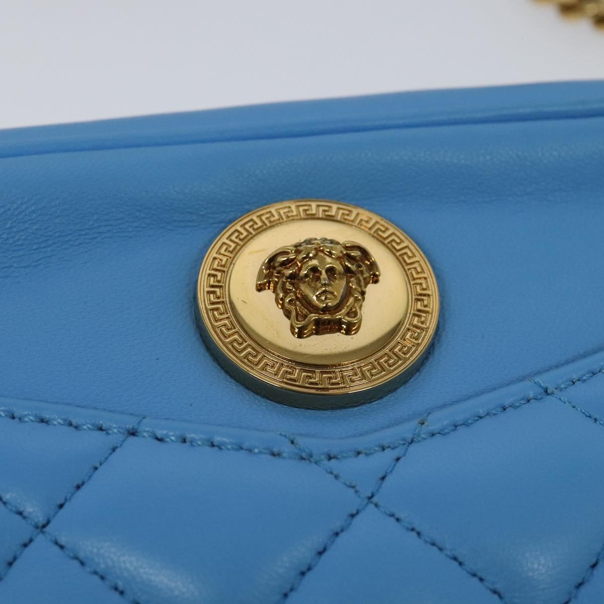 Versace Medusa, Blue, Leather, shoulder
