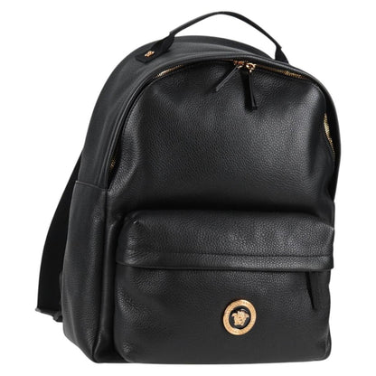 Versace Medusa, Black, Leather, backpack