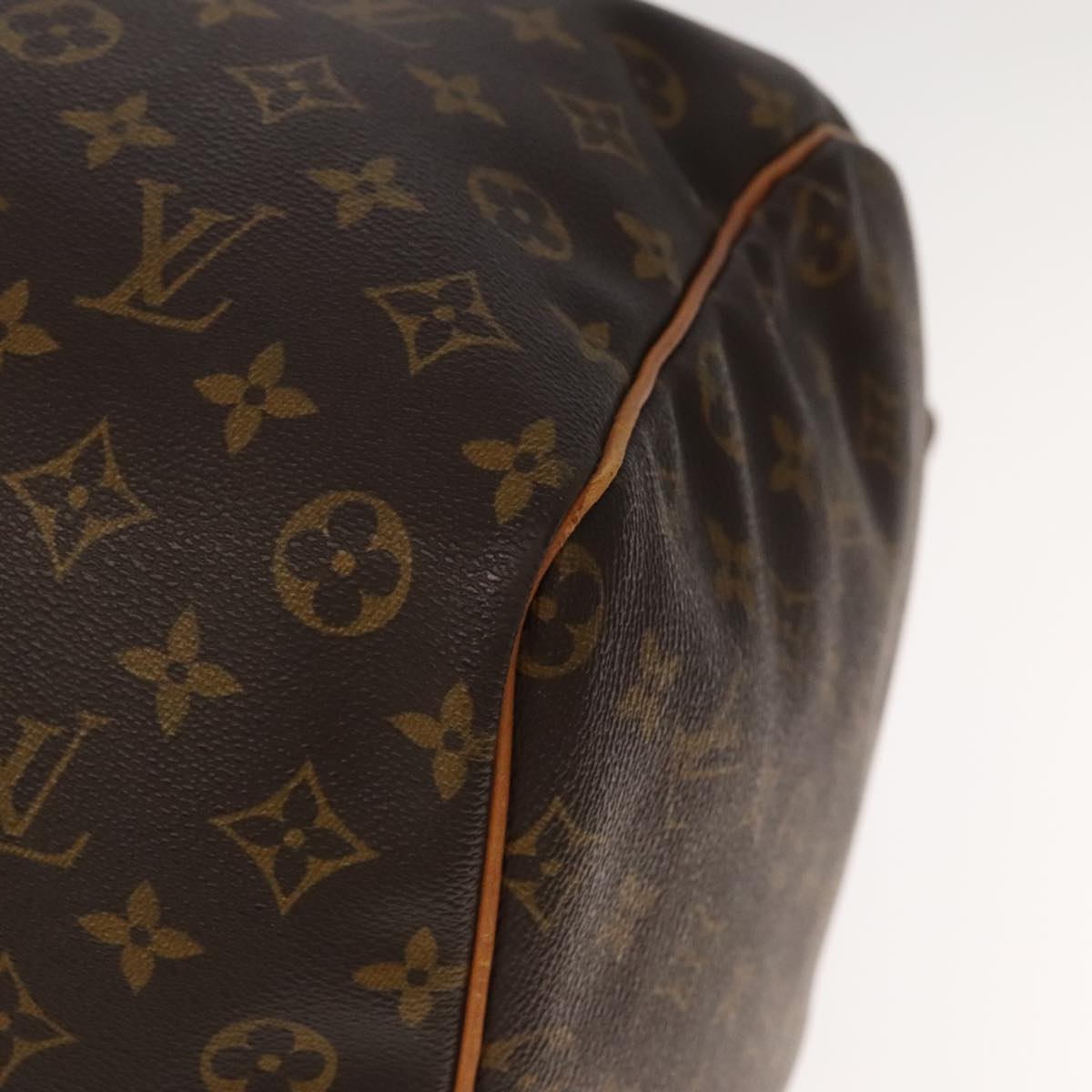 Louis Vuitton Keepall 60, Brown, Canvas, travel