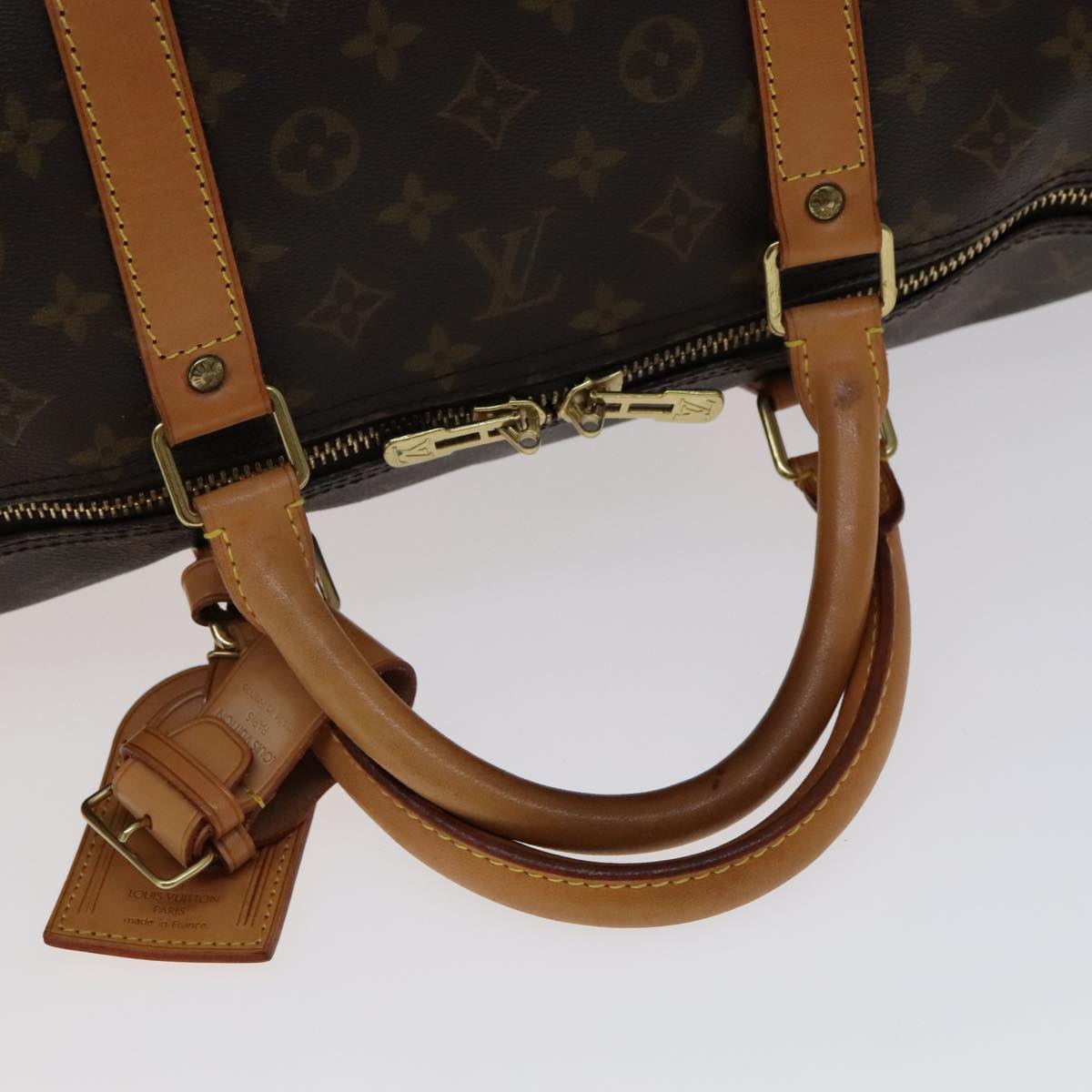 Louis Vuitton Keepall 60, Brown, Canvas, travel