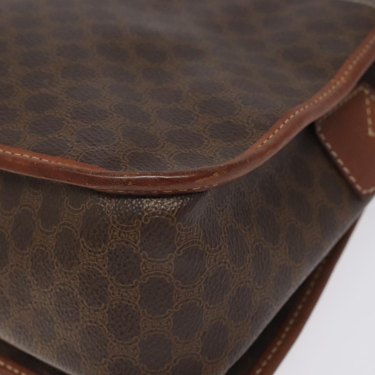 Céline Macadam, Brown, Canvas, shoulder