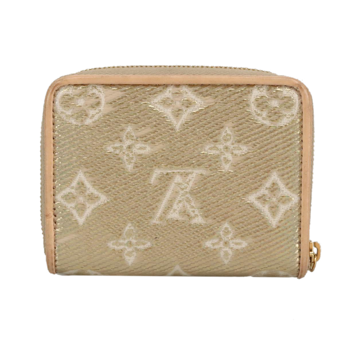 Louis Vuitton Zippy coin purse, Gold, Canvas, wallet
