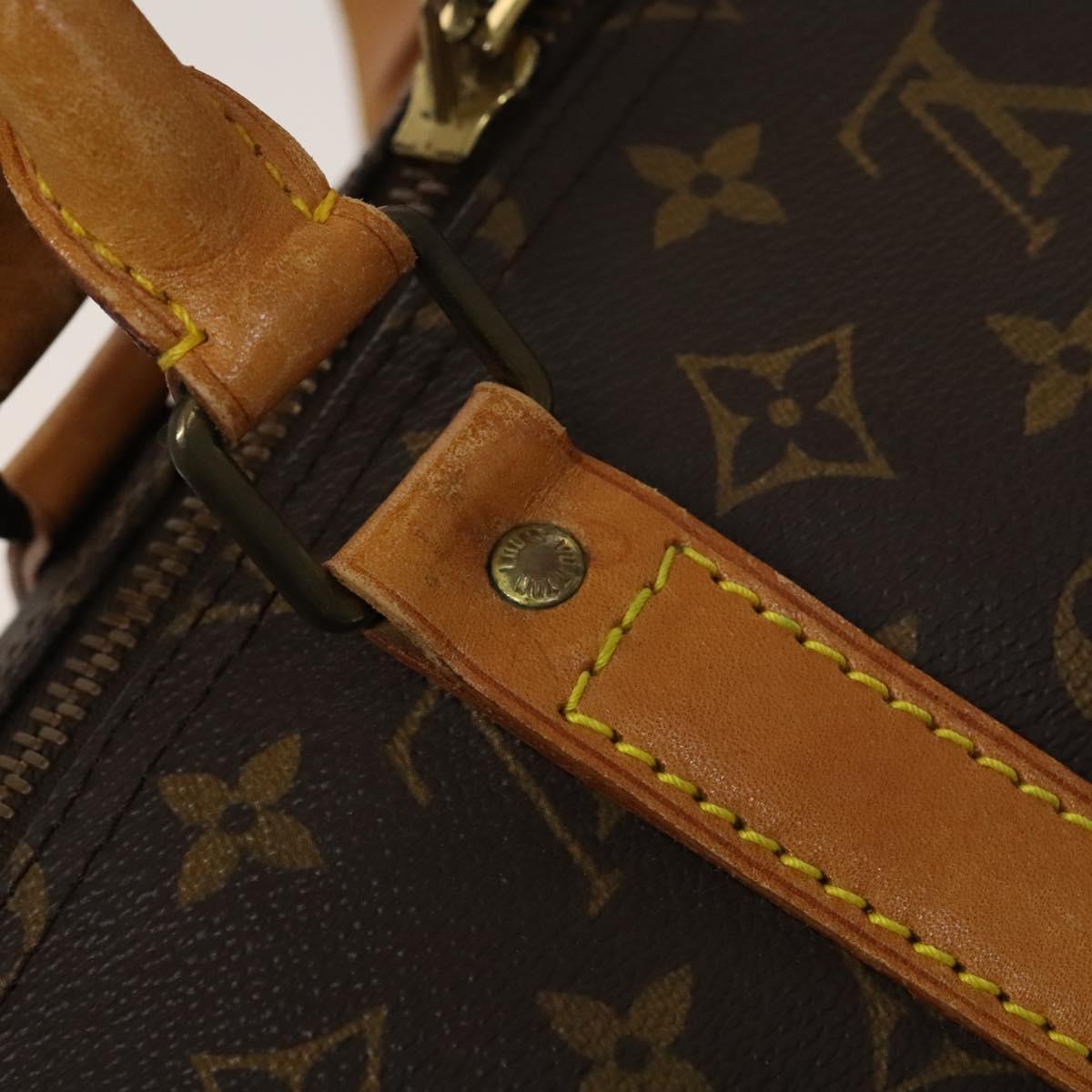 Louis Vuitton Keepall 55, Brown, Canvas, travel