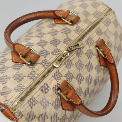 Louis Vuitton Speedy Bandoulière 30, White, Canvas, handbag