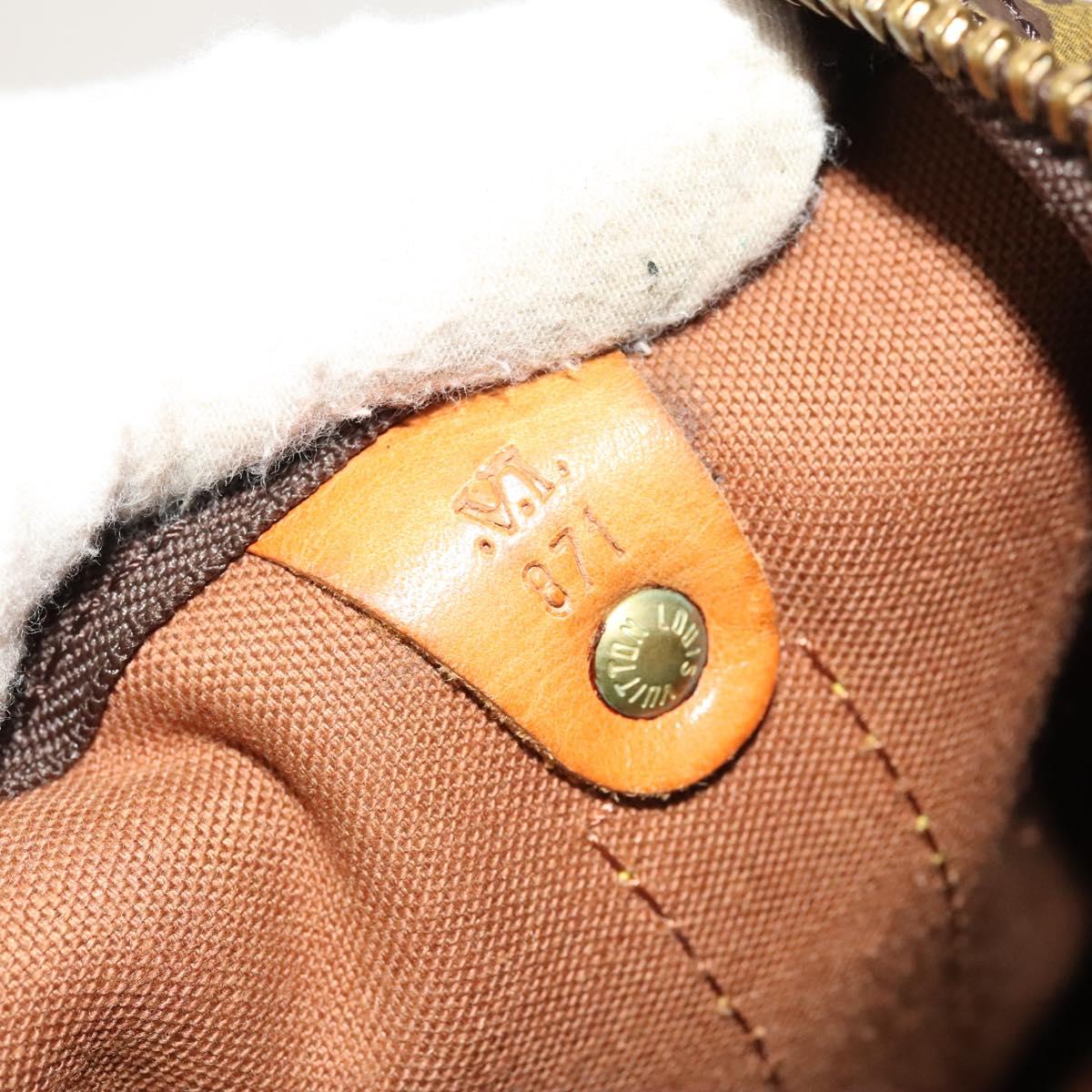Louis Vuitton Keepall 55, Brown, Canvas, travel