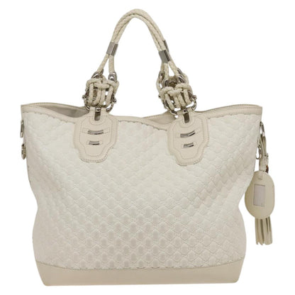 Gucci Horsebit, White, Leather, handbag