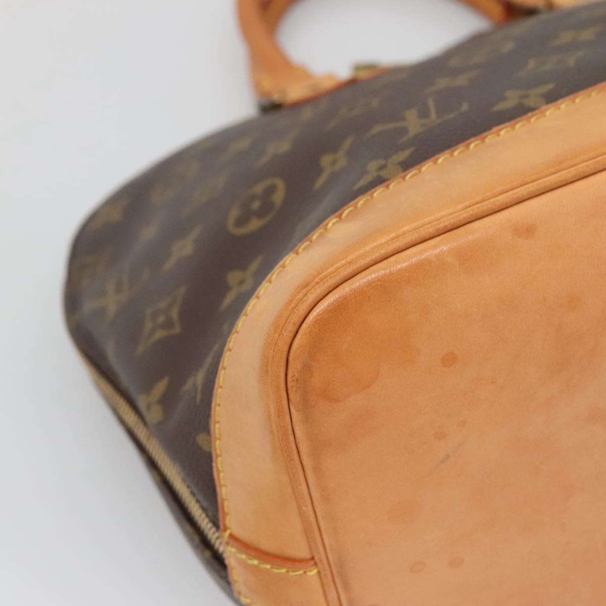 Louis Vuitton Alma, Brown, Canvas, handbag