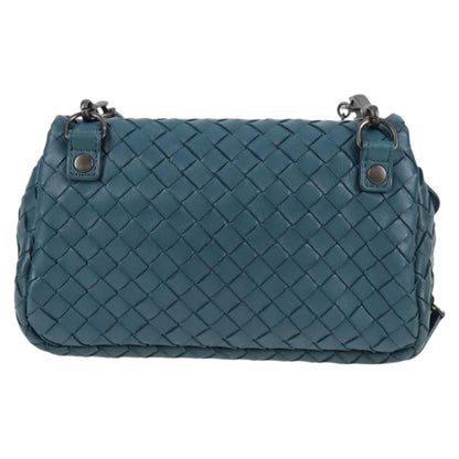 Bottega Veneta Olimpia, Blue, Leather, shoulder