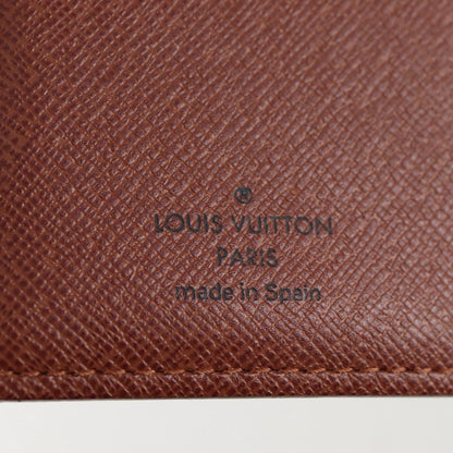 Louis Vuitton Agenda PM, Brown, Canvas, wallet