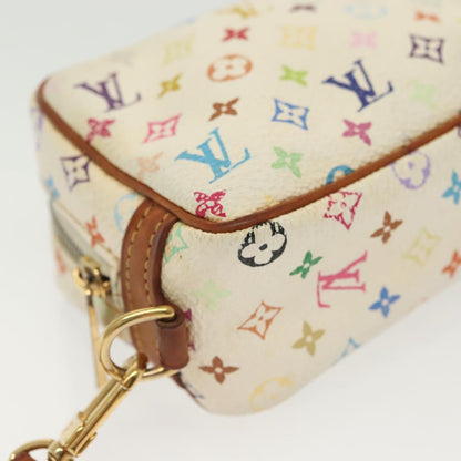 Louis Vuitton Wapity, White, Canvas, clutch