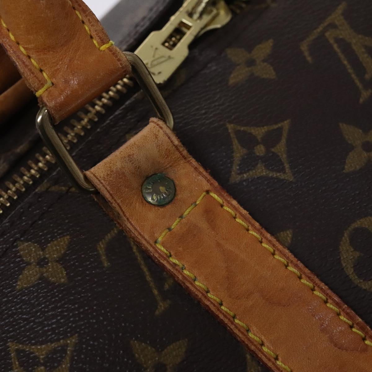 Louis Vuitton Keepall 55, Brown, Canvas, travel