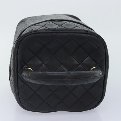 Chanel Vanity, Black, Leather, handbag