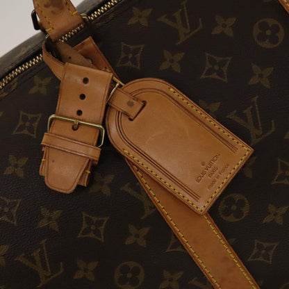Louis Vuitton Keepall 55, Brown, Canvas, travel