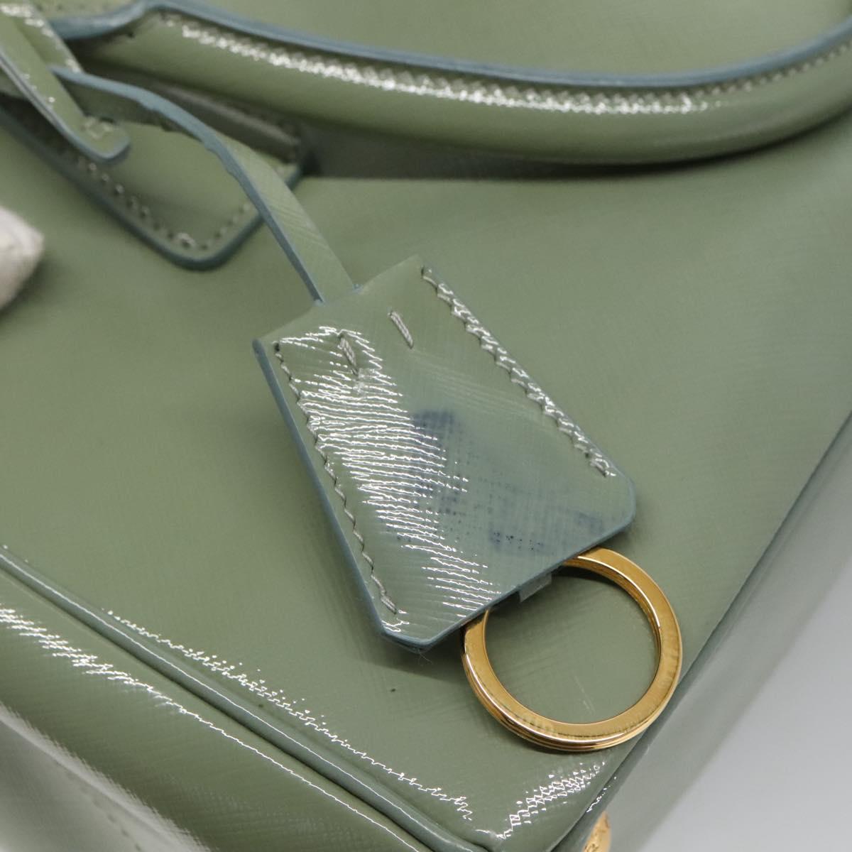Prada Galleria, Green, Leather, handbag