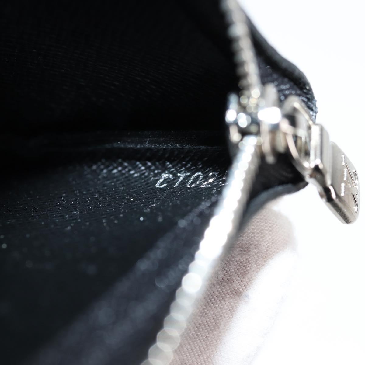 Louis Vuitton Pochette Clés, Black, Canvas, wallet