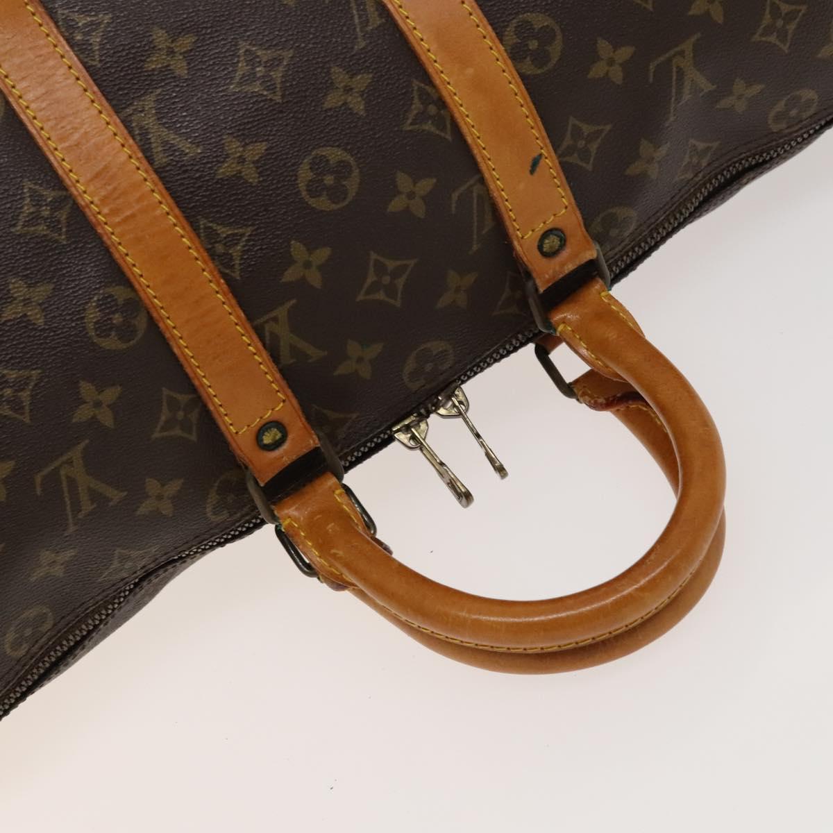 Louis Vuitton Keepall 45, Brown, Canvas, travel