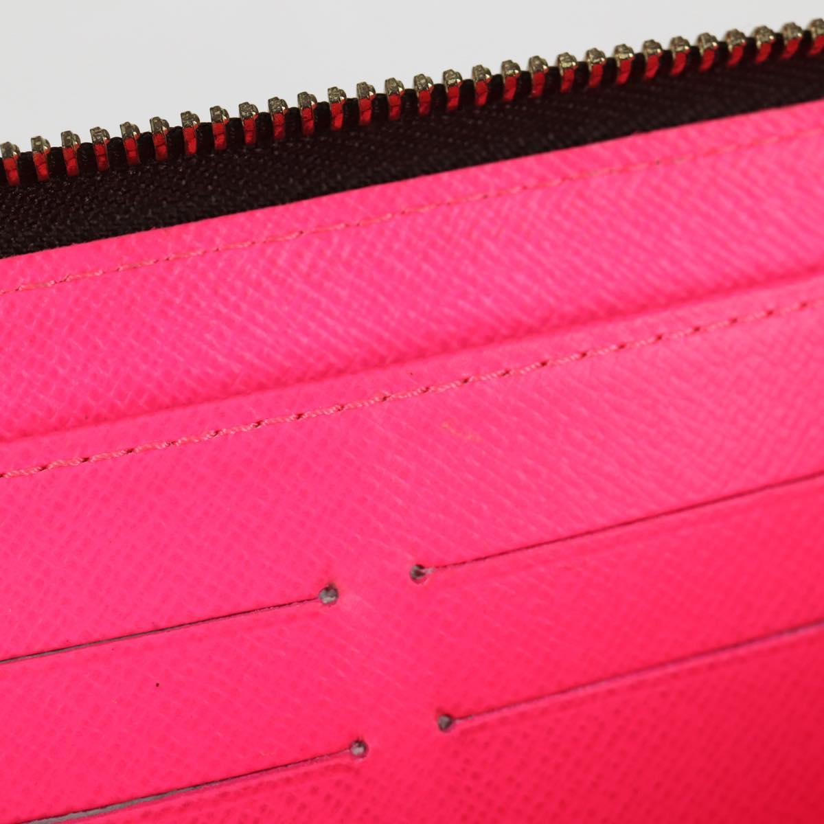 Louis Vuitton Portefeuille zippy, Pink, Canvas, wallet