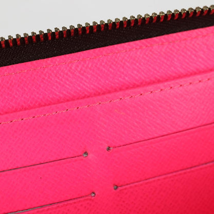 Louis Vuitton Portefeuille zippy, Pink, Canvas, wallet