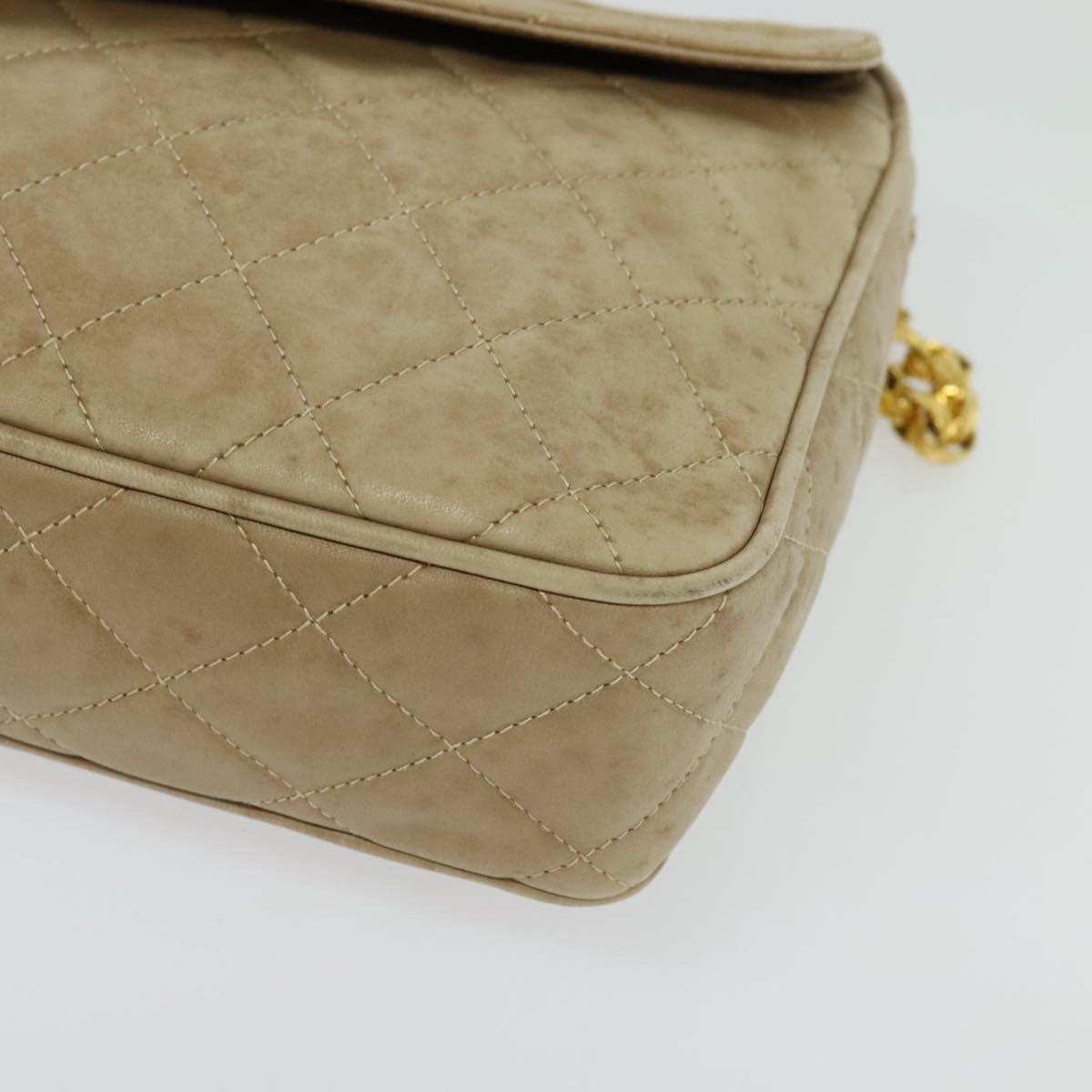 Chanel Camera, Beige, Leather, shoulder