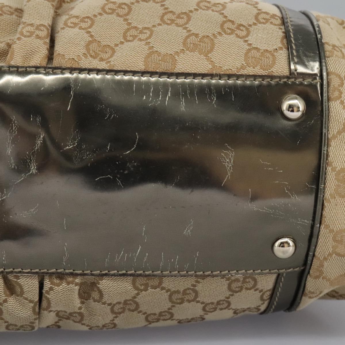Gucci Bamboo, Beige, Canvas, handbag