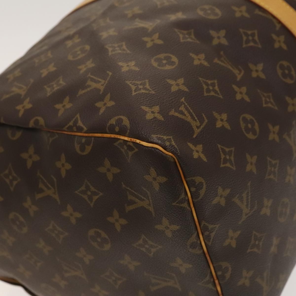 Louis Vuitton Keepall 55, Brown, Canvas, travel