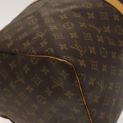 Louis Vuitton Keepall 55, Brown, Canvas, travel