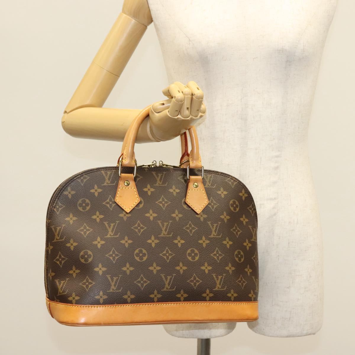 Louis Vuitton Alma, Brown, Canvas, handbag
