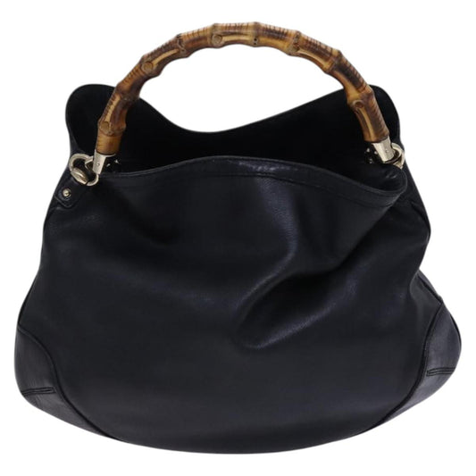 Gucci Peggy, Black, Leather, handbag