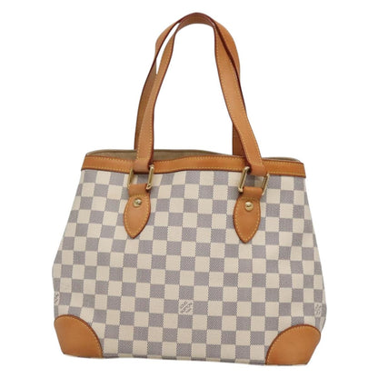 Louis Vuitton Hampstead, White, Canvas, tote