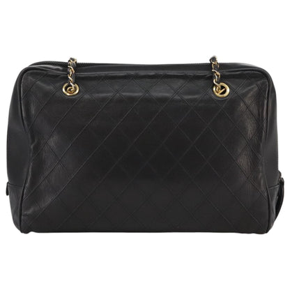 Chanel Camera, Black, Leather, shoulder