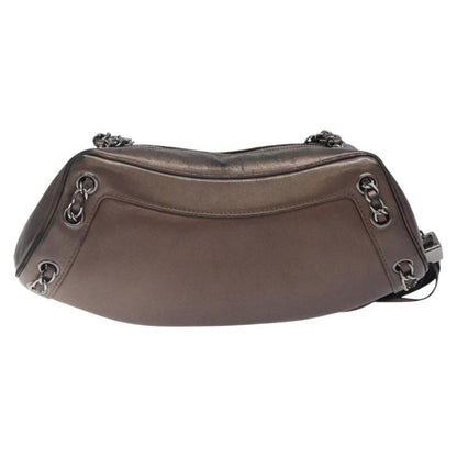 Chanel Tassel, Brown, Leather, shoulder