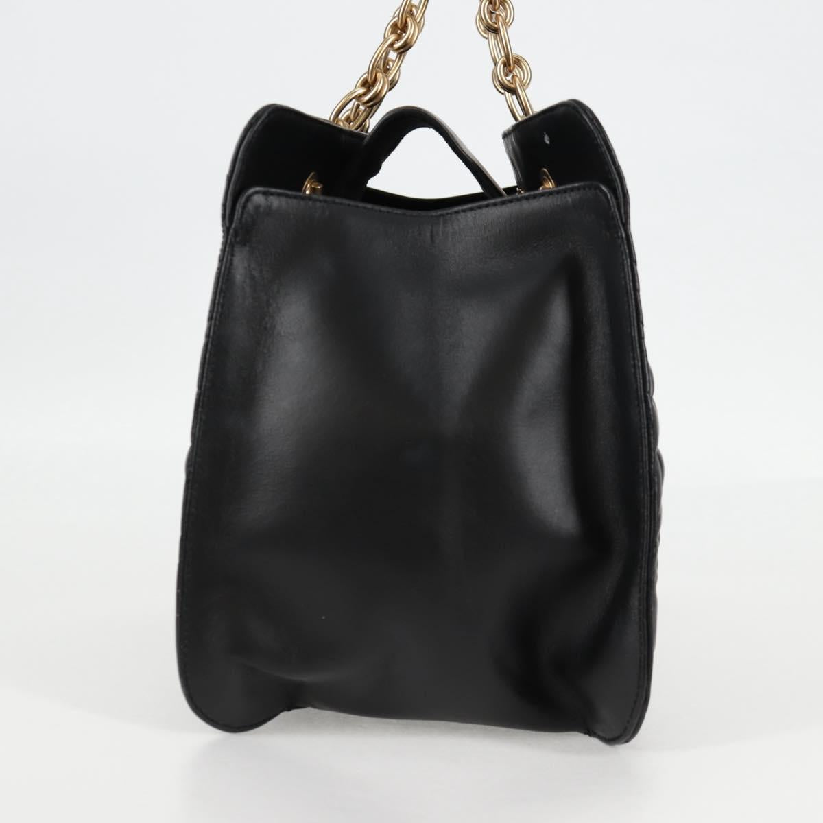 Salvatore Ferragamo Gancini, Black, Leather, tote
