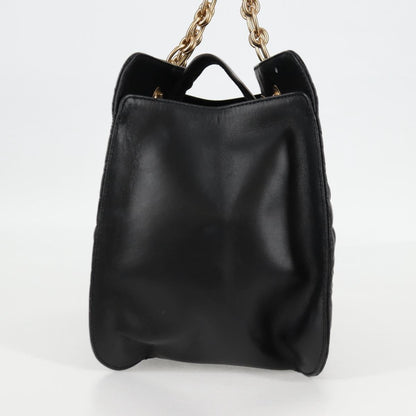 Salvatore Ferragamo Gancini, Black, Leather, tote