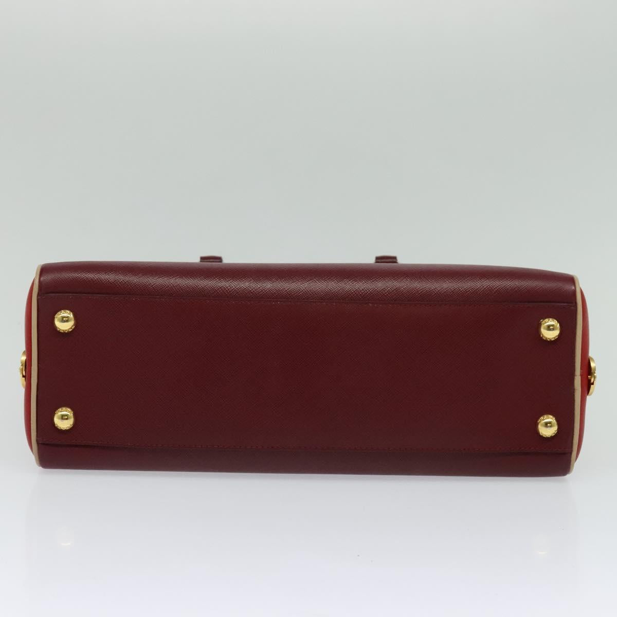 Prada Saffiano, Red, Leather, handbag