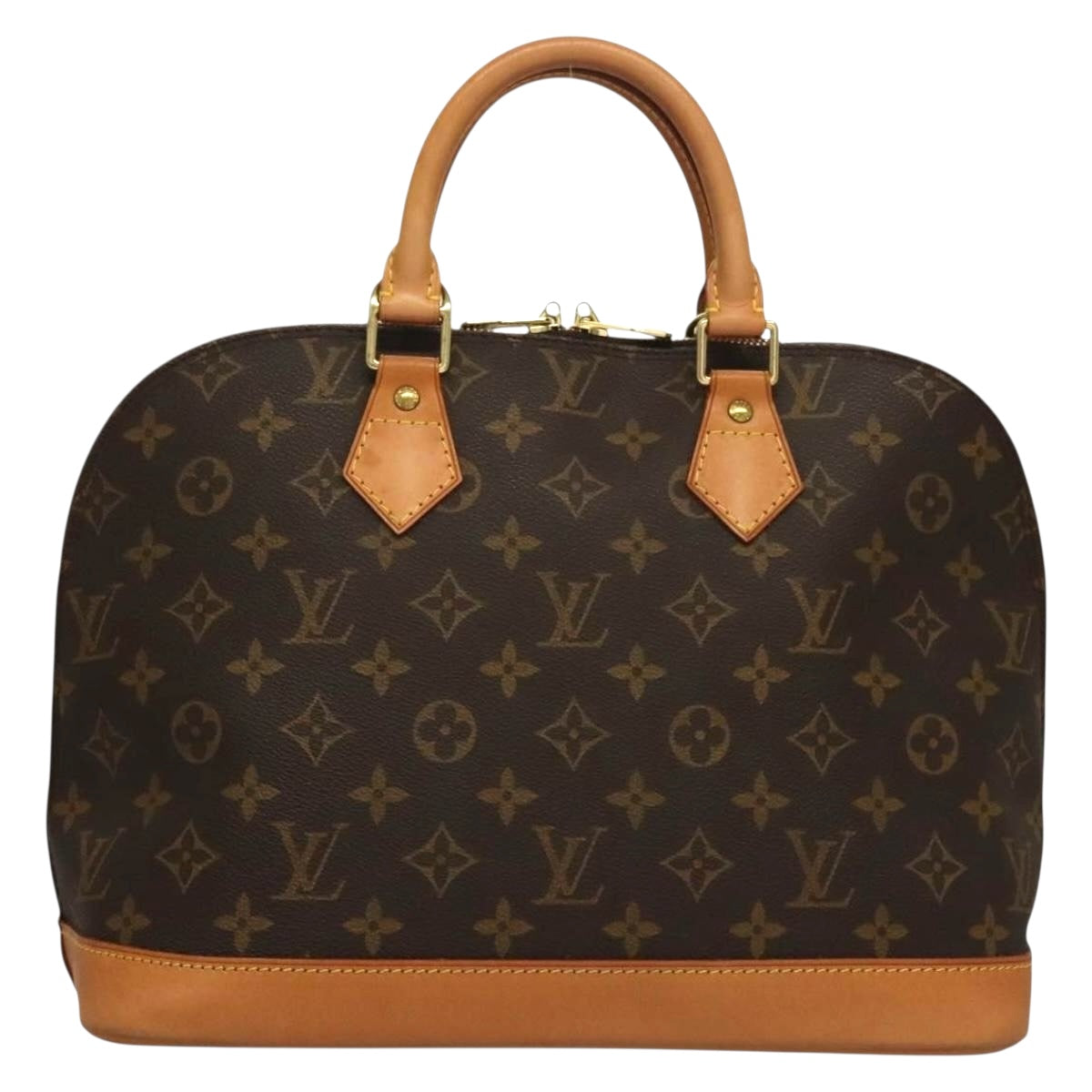 Louis Vuitton Alma, Brown, Canvas, handbag