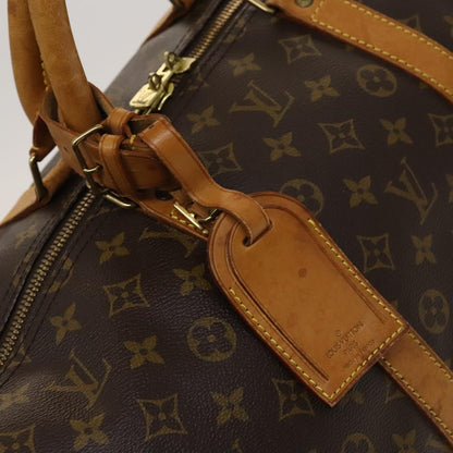 Louis Vuitton Keepall 55, Brown, Canvas, travel