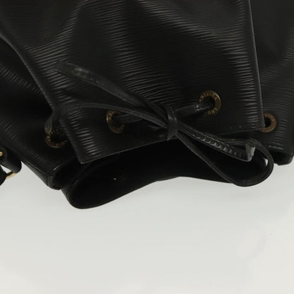 Louis Vuitton Noé, Black, Leather, shoulder