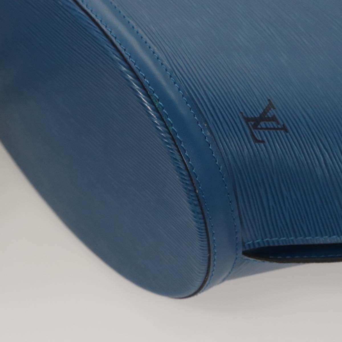 Louis Vuitton Saint Jacques Handbag Epi Leather, BLUE, LEATHER, Shoulder bag