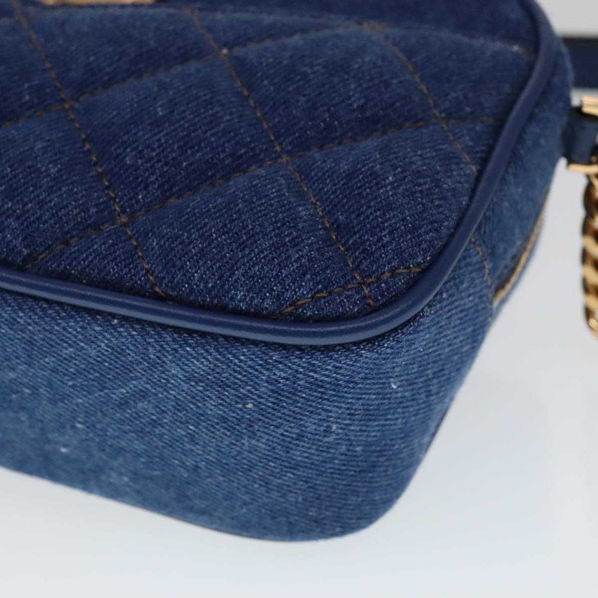 Versace, Blue, Denim - Jeans, shoulder