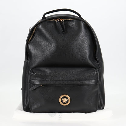 Versace Medusa, Black, Leather, backpack