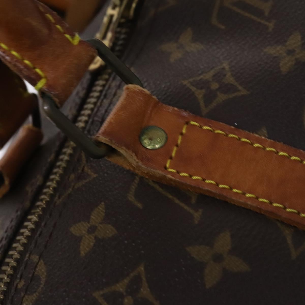Louis Vuitton Keepall 55, Brown, Canvas, travel