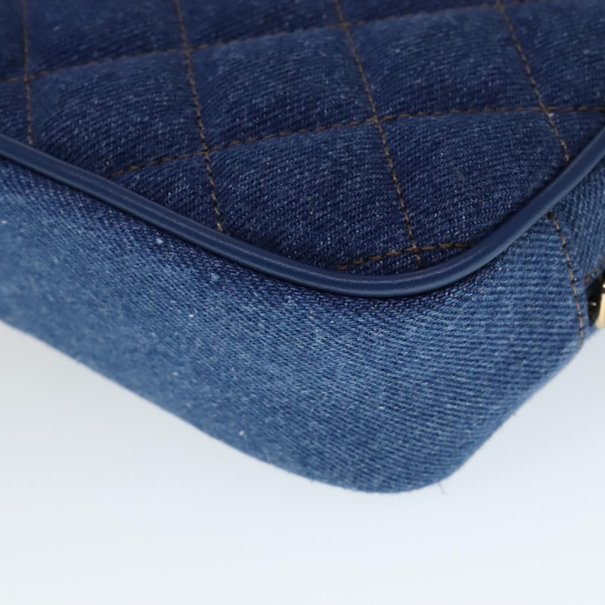 Versace, Blue, Denim - Jeans, shoulder