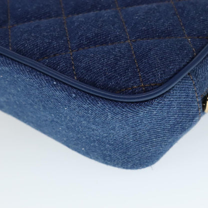 Versace, Blue, Denim - Jeans, shoulder