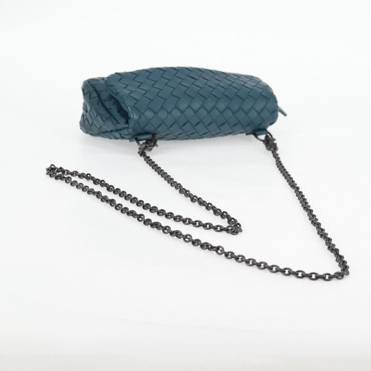 Bottega Veneta Olimpia, Blue, Leather, shoulder