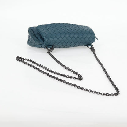 Bottega Veneta Olimpia, Blue, Leather, shoulder
