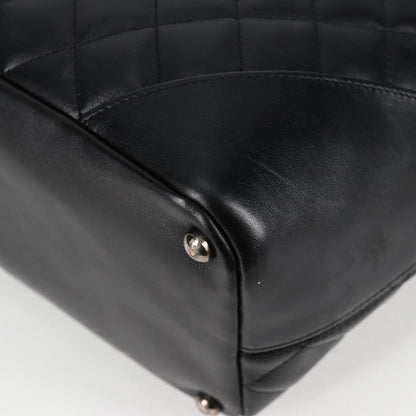 Chanel Cambon, Black, Leather, tote